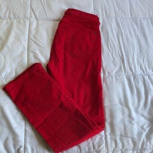 Super flattering red jeans